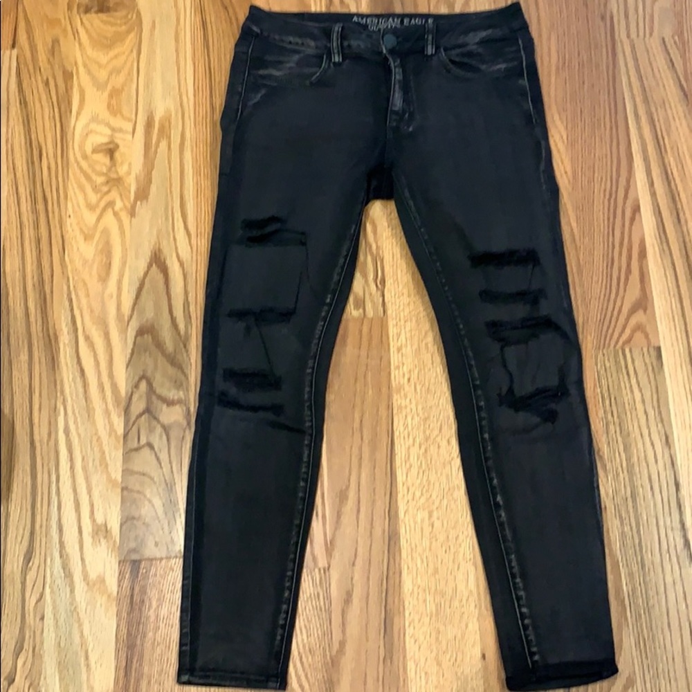 American Eagle distressed denim